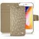 Capa em pele Apple iPhone 8 - Autruche desert