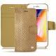 Apple iPhone 8 leather case - Serpent sabbia