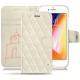 Apple iPhone 8 leather case - Blanc escumo - Couture