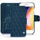 Capa em pele Apple iPhone 8 - Blu mediterran - Couture