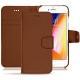 Capa em pele Apple iPhone 8 - Marron PU