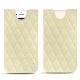 Lederschutzhülle Apple iPhone 8 - Ivoire - Couture ( Sleek P C12 - White ) 