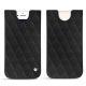 Apple iPhone 8 leather pouch - Ebène - Couture ( Sleek P C12 - Black ) 