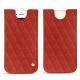 レザーケース Apple iPhone 8 - Papaye - Couture ( Pantone 180C ) 