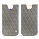 Capa em pele Apple iPhone 8 - Acier vintage - Couture