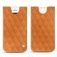 Pochette cuir Apple iPhone 8 - Mandarine vintage - Couture