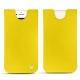 Apple iPhone 8 leather pouch - Jaune fluo