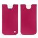 Apple iPhone 8 leather pouch - Rose fluo