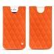 レザーケース Apple iPhone 8 - Orange fluo - Couture