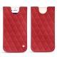 Pochette cuir Apple iPhone 8 - Rouge troupelenc - Couture