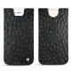 Capa em pele Apple iPhone 8 - Autruche nero