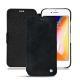 Lederschutzhülle Apple iPhone 8 - Dark vintage ( Roughtcut - Black#5256 ) 