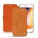 レザーケース Apple iPhone 8 - Mandarine vintage ( Pantone 165C ) 