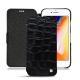 Funda de piel Apple iPhone 8 - Crocodile nero
