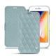 Custodia in pelle Apple iPhone 8 - Bleu ciel - Couture ( Nappa - Pantone 277C ) 