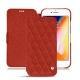 レザーケース Apple iPhone 8 - Papaye - Couture ( Pantone 180C ) 