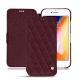 Capa em pele Apple iPhone 8 - Lie de vin - Couture ( Pantone 5115C ) 