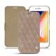 Apple iPhone 8 leather case - Taupe vintage - Couture
