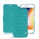 Lederschutzhülle Apple iPhone 8 - Bleu fluo - Couture