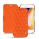 Lederschutzhülle Apple iPhone 8 - Orange fluo - Couture