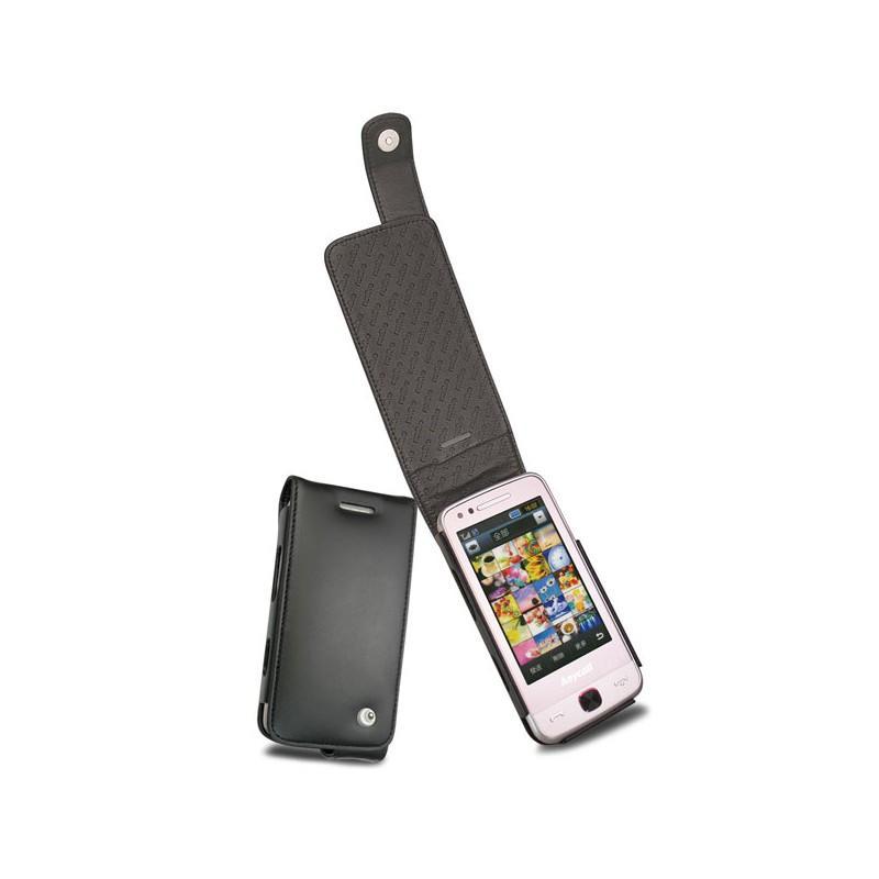 硬质真皮保护套 Samsung M8910 Pixon 12  - Noir ( Nappa - Black ) 