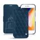 Custodia in pelle Apple iPhone 8 - Blu mediterran - Couture