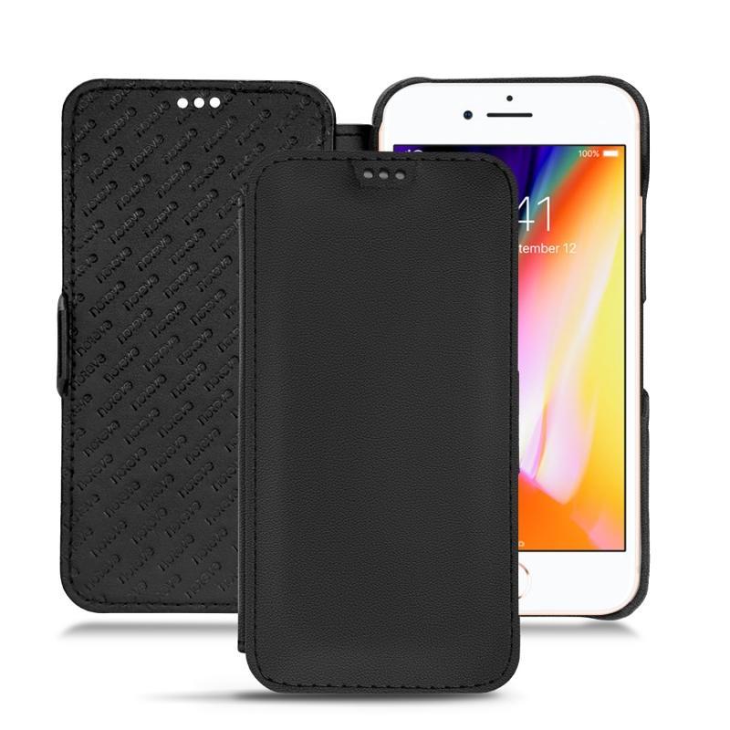 レザーケース Apple iPhone 8 - Noir PU