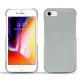 レザーケース Apple iPhone 8 - Gris ( Nappa - Pantone W428C ) 