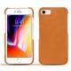 レザーケース Apple iPhone 8 - Mandarine vintage ( Pantone 165C ) 