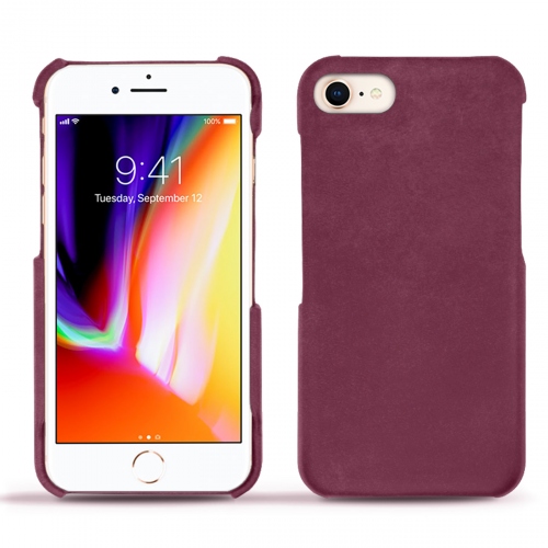 Lederschutzhülle Apple iPhone 8Prune vintage ( Pantone #612434 ) 