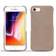 Funda de piel Apple iPhone 8 - Taupe vintage ( Pantone 7530C ) 
