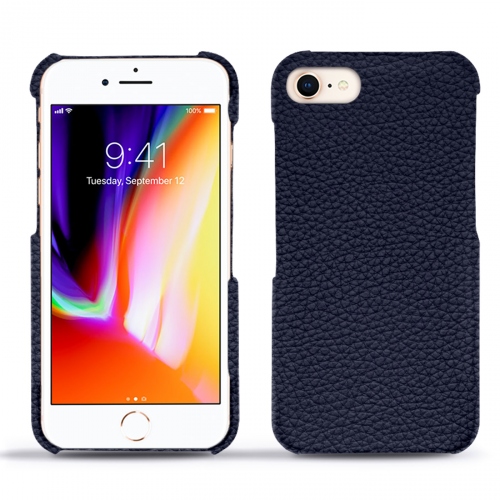 Lederschutzhülle Apple iPhone 8Cobalt ( Pantone #2b253f ) 