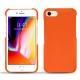 Capa em pele Apple iPhone 8 - Orange fluo