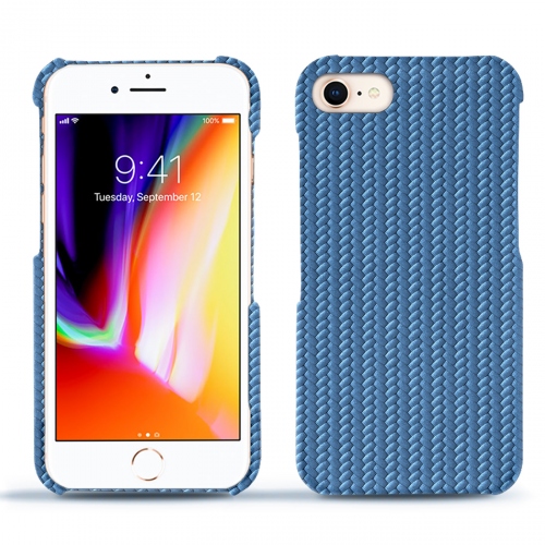 Lederschutzhülle Apple iPhone 8Abaca ishia ( Pantone #395775 ) 