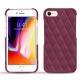 Capa em pele Apple iPhone 8 - Prune vintage - Couture