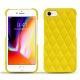 レザーケース Apple iPhone 8 - Jaune fluo - Couture