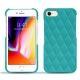 レザーケース Apple iPhone 8 - Bleu fluo - Couture