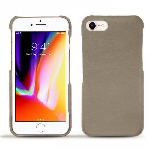 Custodia in pelle Apple iPhone 8Darboun sabla ( Pantone #BCB1A1 )