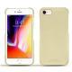 Lederschutzhülle Apple iPhone 8 - Beige PU