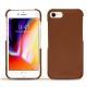 Lederschutzhülle Apple iPhone 8 - Marron PU