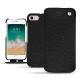 가죽 커버 Apple iPhone 7 - Ebène ( Sleek P C12 - Black ) 