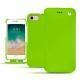 가죽 커버 Apple iPhone 7 - Vert fluo
