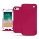 Lederschutzhülle Apple iPhone 7 - Rose fluo