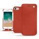 Apple iPhone 7 leather case - Arange clouquié