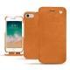 가죽 커버 Apple iPhone 7 - Mandarine vintage ( Pantone 165C ) 