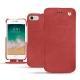 가죽 커버 Apple iPhone 7 - Cerise vintage ( Pantone 185C ) 