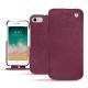 Housse cuir Apple iPhone 7 - Prune vintage ( Pantone 512C ) 
