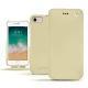 가죽 커버 Apple iPhone 7 - Beige PU