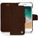 가죽 커버 Apple iPhone 7 - Châtaigne ( Pantone 476C ) 