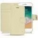 Apple iPhone 7 leather case - Ivoire ( Sleek P C12 - White ) 